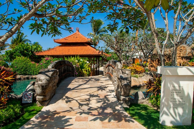 Indonesia Bali resort bellissimo giardino di architettura