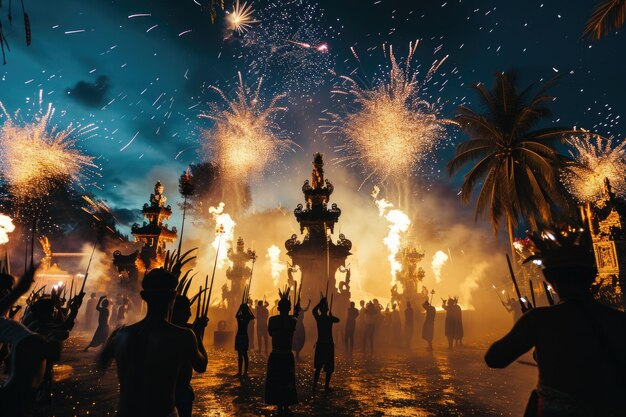indonesia celebrazione del festival nyepi