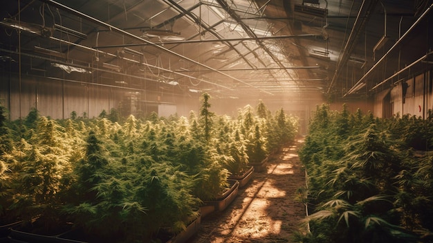 Industria agricola della coltivazione della cannabis AI generativa