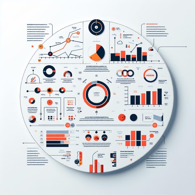 Infografica minimalista e semplice