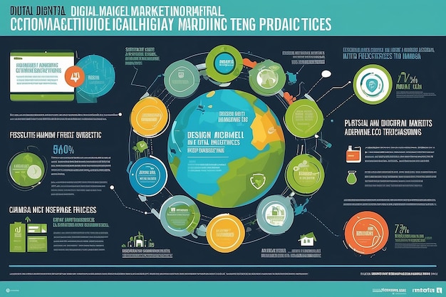 Infografica sulle pratiche di marketing digitale sostenibile