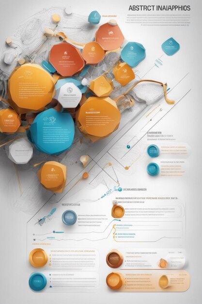 infografica vettoriale dettagliata con colori vintage