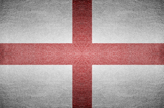 Inghilterra Bandiera su sfondo in pelle di PVC.