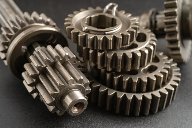 Ingranaggi e ruote dentate meccanismo di orologio metallo ottone motore industriale