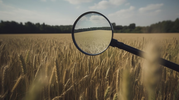 ingranditore per campi di grano AI generativo