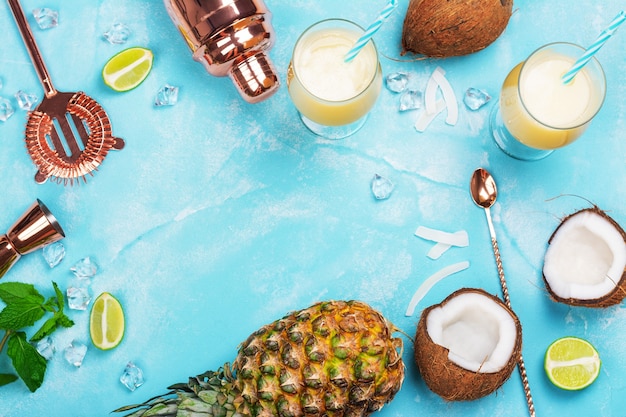 Ingredienti del cocktail Pina colada