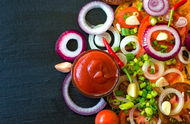 Ingredienti insalata di verdure