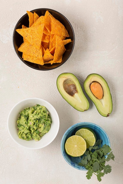 Ingredienti per fare il guacamole