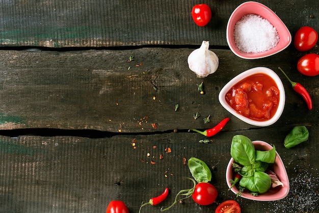 Ingredienti per fare ketchup