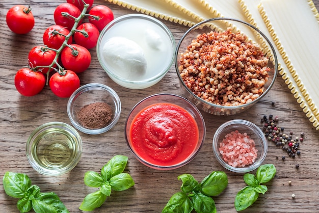 Ingredienti per lasagne