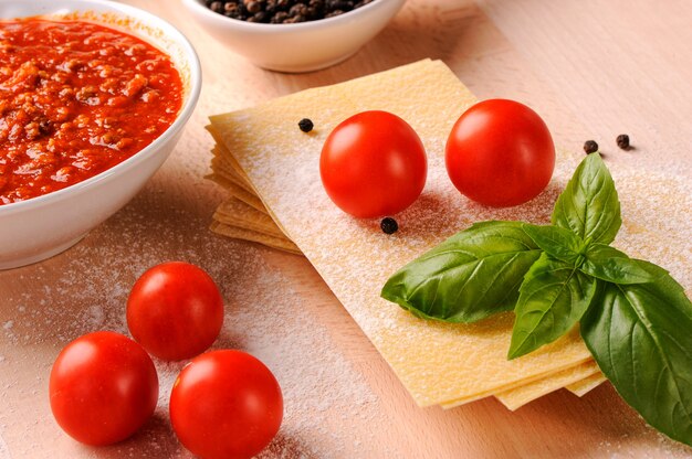 Ingredienti per le lasagne