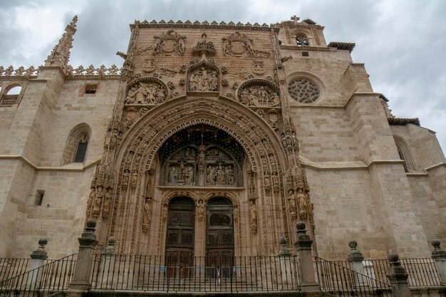 Ingresso della chiesa gotica di Santa Maria la Real Aranda de Duero Burgos