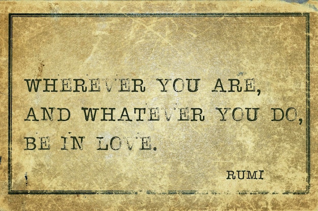 Innamorato RUMI