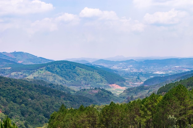 Inquadratura del paesaggio di Dalat