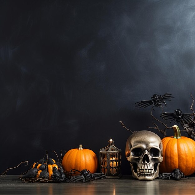 Inquietante orto di zucche di Halloween