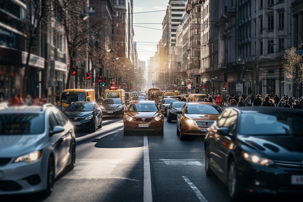 Inquinamento acustico in una strada trafficata