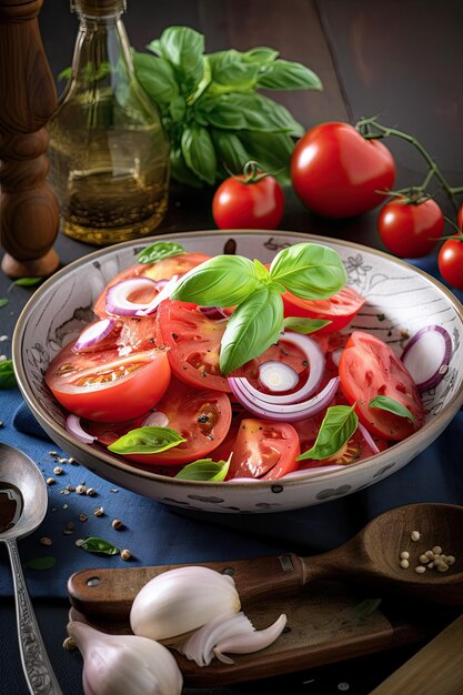 Insalata con pomodori freschi