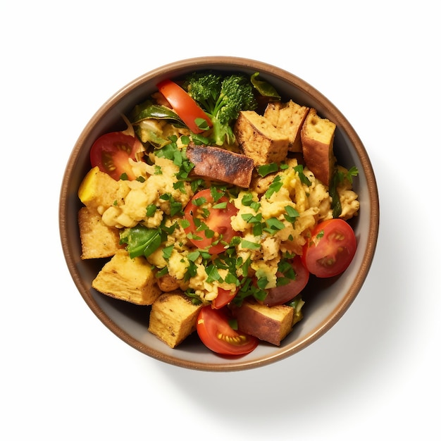 Insalata con tofu e verdure