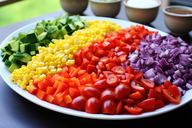 insalata con verdure