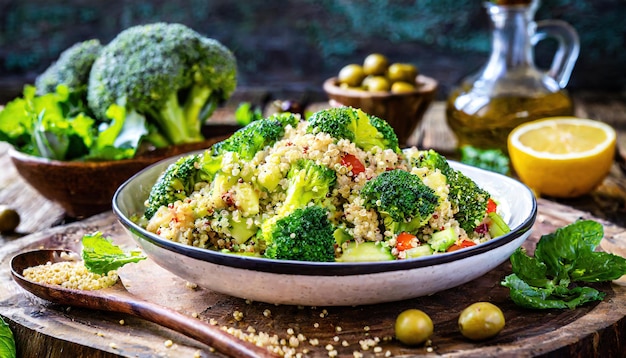 insalata di broccoli con verdure