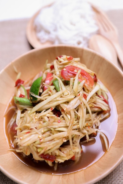 Insalata di papaia Thai Food Style