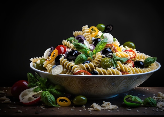 Insalata di pasta con verdure