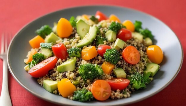 Insalata di quinoa calda con verdure