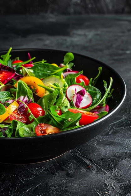 insalata di verdure fresca e appetitosa IA generativa