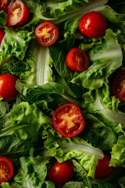 insalata di verdure fresca e appetitosa IA generativa