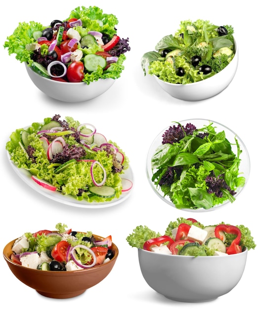Insalata di verdure miste fresche in una ciotola