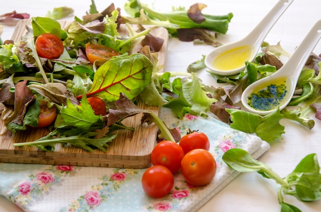 Insalata fresca con verdure