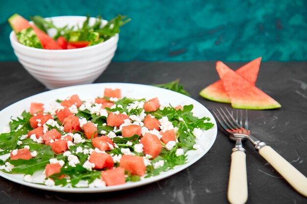 Insalata fresca di anguria estiva