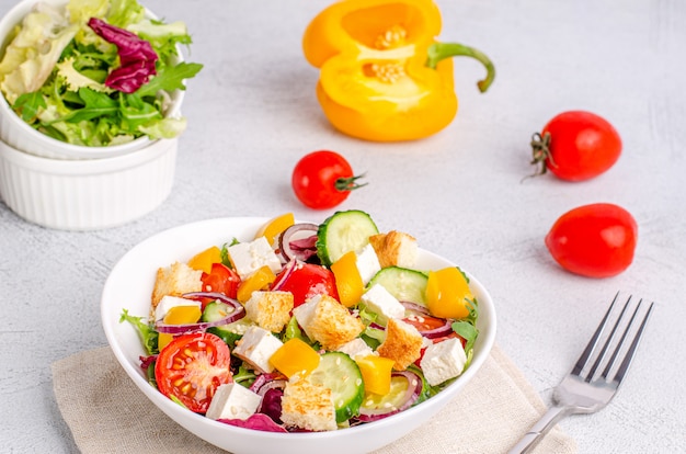 Insalata vegetariana di primo piano