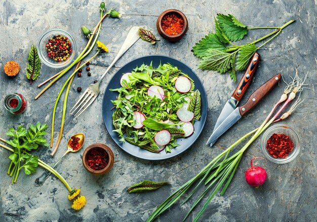 Insalata verde fresca