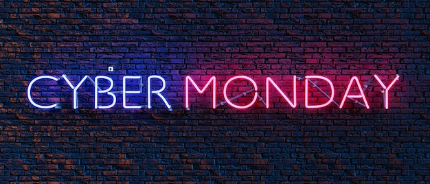 Insegna al neon CYBER MONDAY