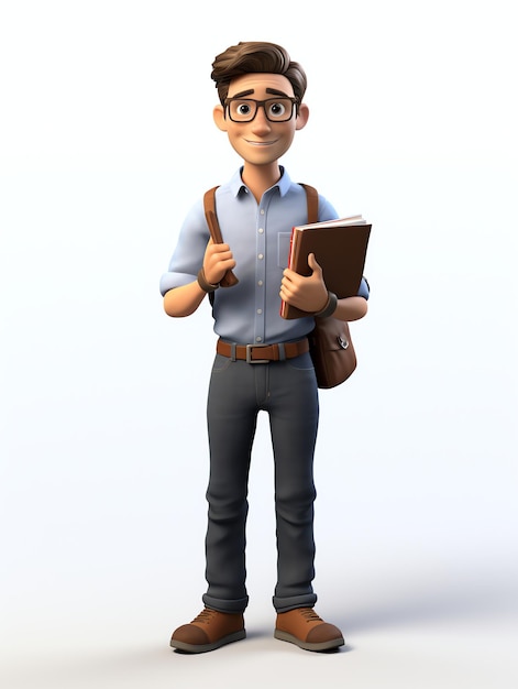 Insegnante di ritratti di personaggi pixar 3d