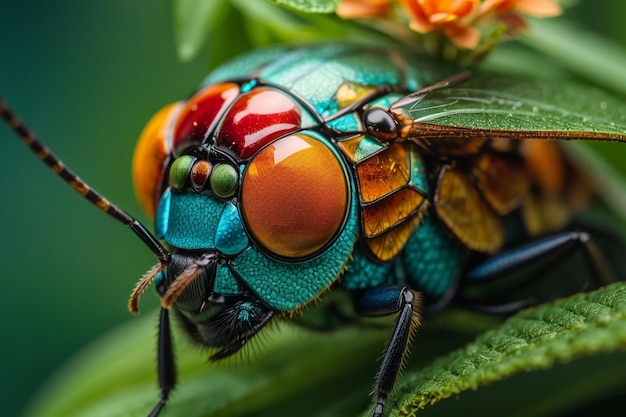 insetto macro occhio scienza bellezza in natura