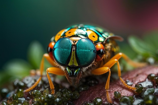 insetto macro occhio scienza bellezza in natura