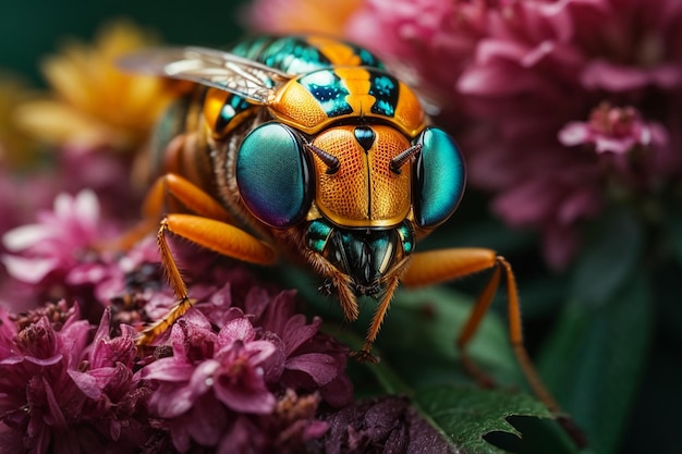 insetto macro occhio scienza bellezza in natura