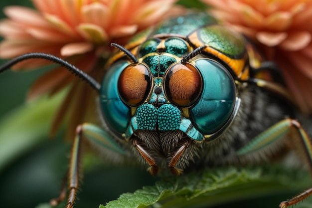 insetto macro occhio scienza bellezza in natura