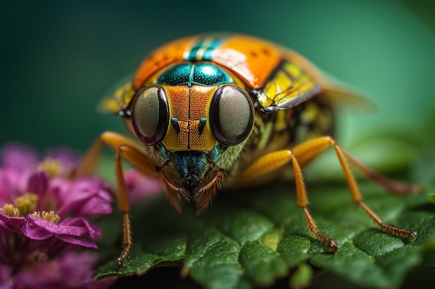 insetto macro occhio scienza bellezza in natura