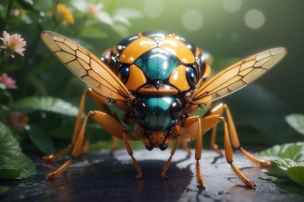 insetto macro occhio scienza bellezza in natura