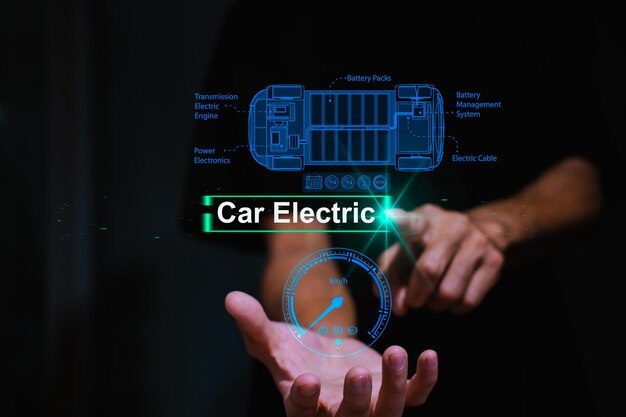 Inspettore manuale ui interfaccia EV Tecnologia dell'auto 2024 Manutenzione del servizio