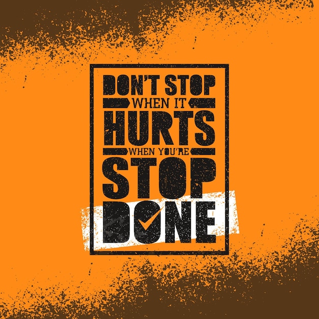 Inspirazione creativa Citazione modello di poster su consistenza grunge sfondo grezzo per maglietta