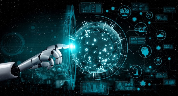 Intelligenza artificiale Ricerca sull'intelligenza artificiale per lo sviluppo di robot e cyborg