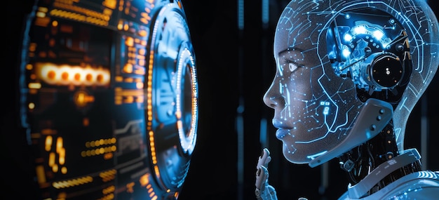 Interact with AI artificial intelligence brain processor generative AI LLMs