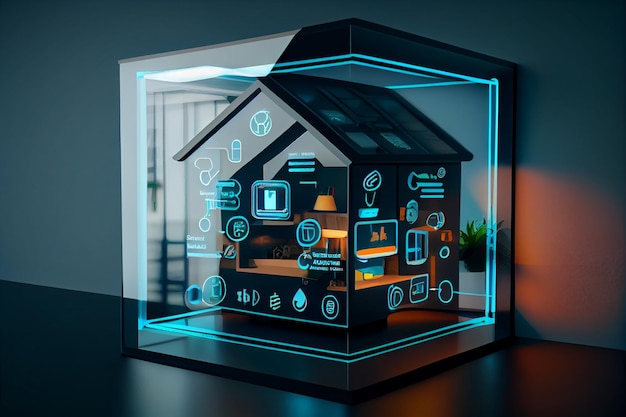 Interfaccia Smart Home con Realtà Aumentata di IOT Object Interior Design