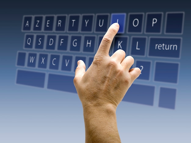 Interfaccia touchscreen Azerty