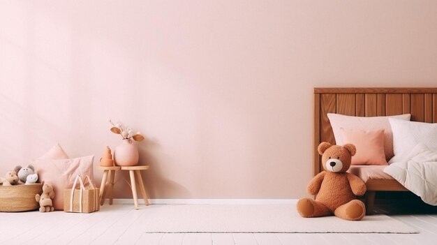 Interior design per bambini rosa