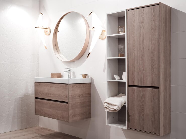 Interior kamar mandi mewah yang indah